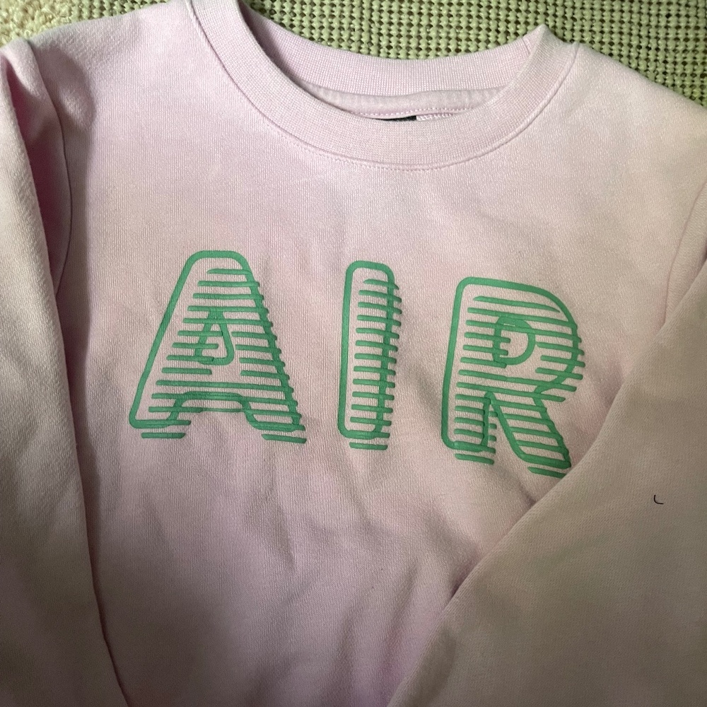 Nike Pink and Green Sweat Shirts